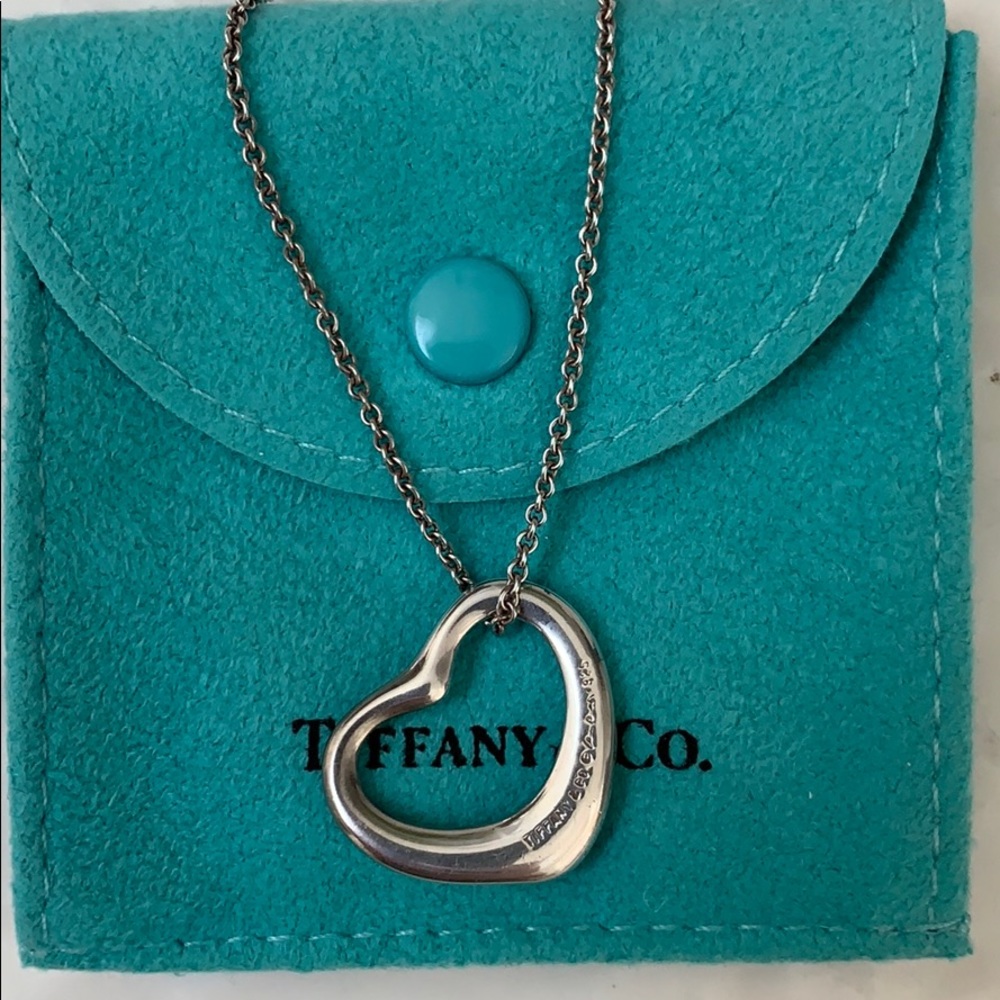 Authentic Tiffany silver Open Heart pendant